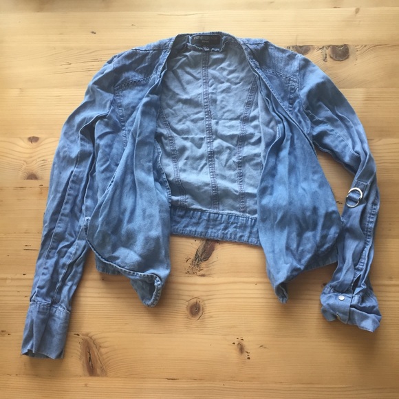 Forever New jean envelope jean jacket - Picture 2 of 8
